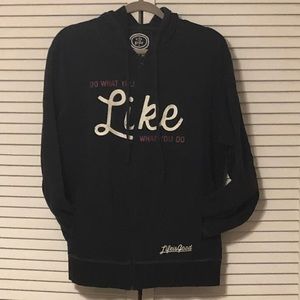 Life is Good zip up hoodie
